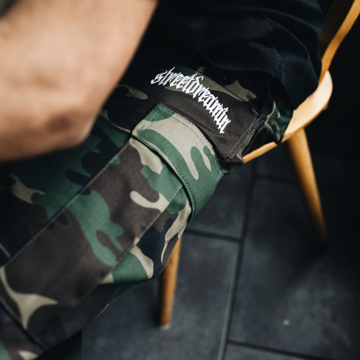 cali green Camouflage Cargo Pants | 100% Baumwolle | Camo