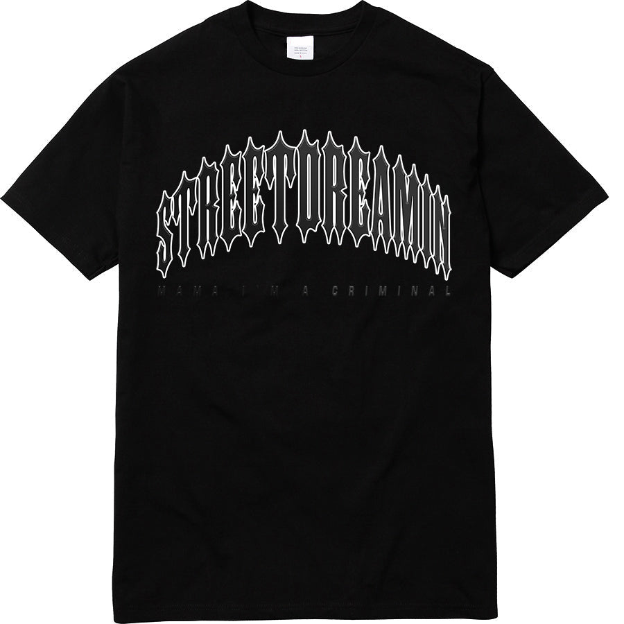 CURVED LOGOG TEE | 240G/M2 | 100% BAUMWOLLE | BLK & GREY (Kopie)